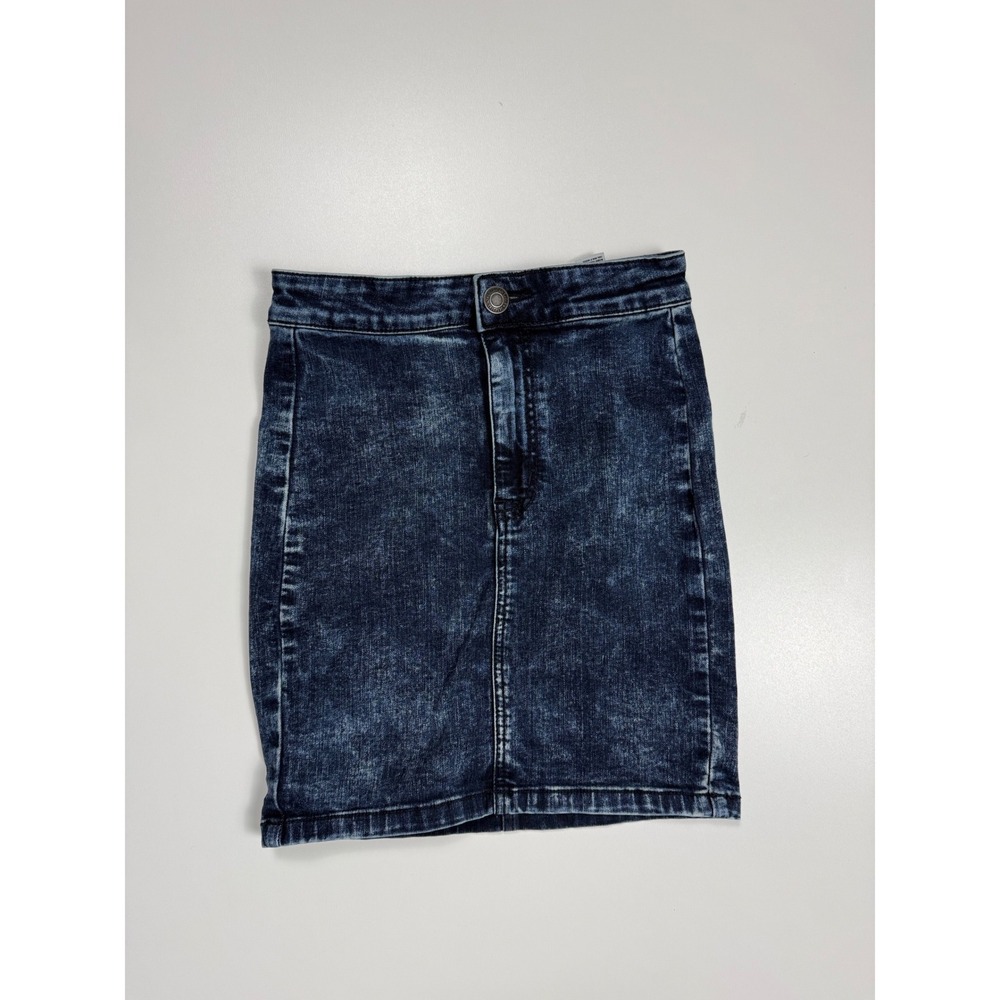 American Eagle Outfitters Super Stretch Dark Acid Wash Denim‎ Mini Skirt Size 0
